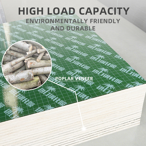 Màu xanh lá cây PP tráng phim phải đối mặt với ván ép tấm 18mm bê tông ván khuôn Panel WBP Phenolic keo bền và tái sử dụng - Product Image 2