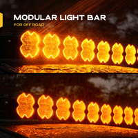 Barre lumineuse LED modulaire connectable haute puissance 38/40/42/48/50/52 pouces 12V pour RZR Can-Am Talon, camion tout-terrain, UTV, barre lumineuse 4x4