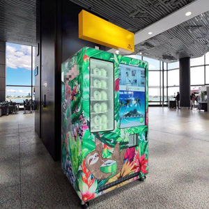 2025 Nuevo diseño 43 "Pantalla táctil inteligente Ventana visible Máquina Expendedora de coco fresco completamente automática - Product Image 4