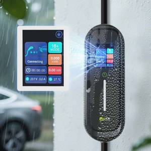 <span class=keywords><strong>Cargador</strong></span> de Vehículos Eléctricos Móvil Zencar Modelo C30, Nivel 2, 240V, <span class=keywords><strong>Tipo</strong></span> 2, Enchufe de 16A, <span class=keywords><strong>Cargador</strong></span> Portátil para Automóviles Eléctricos para la UE, con WiFi, APP y Pantalla Grande - Product Image 2