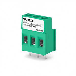 SAURO MSQ02005 เทอร์มินัลบล็อก 2 ทาง ระยะพิทช์ 5.08 มม. แพ็ค 5 ชิ้น - Product Image 2