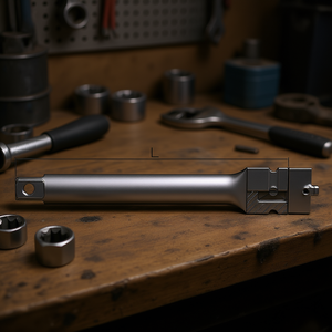 Barra de extensión Fervi Impact de 12 pulgadas de longitud para uso con llave de tubo - Product Image 3