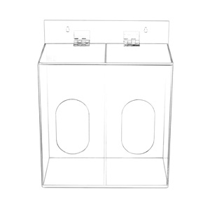 Porte-gant médical mural Boîte distributrice en acrylique écologique pour masques jetables Couvre-chaussures en <span class=keywords><strong>filet</strong></span> à <span class=keywords><strong>cheveux</strong></span> - Product Image 4