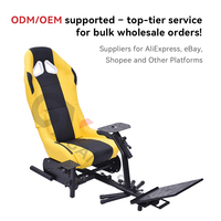 GY019 Full Motion Race Car Sim Racing Rig Simulator Cabina de conducción para Thrustmaster TX Racing Wheel,G27,G29,Playstation 2 3