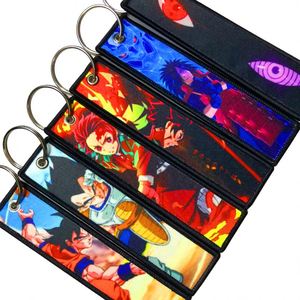 Wholesale Cute Anime Cartoon Luxury Personalized Custom Keytag Woven Jet <b>Tag</b> Dragon Ball Keychain - Product Image 3