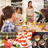 Brochettes jetables en bambou naturel pour barbecue, idéales pour griller des satay, des steaks, des fruits de mer, pour les fêtes en plein air et la cuisine.