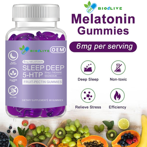 Integratori in Gommose per il Sonno Senza Zucchero Vegani con 6mg di Melatonina, Magnesio e Vitamina B6, Etichetta Privata OEM all'Ingrosso - Product Image 4