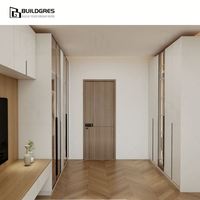 Armoire modulaire personnalisée en bois pour dressing, Australie Nouvelle-Zélande, rangement multifonctionnel avec tringles de suspension, tiroirs et compartiments organisateurs