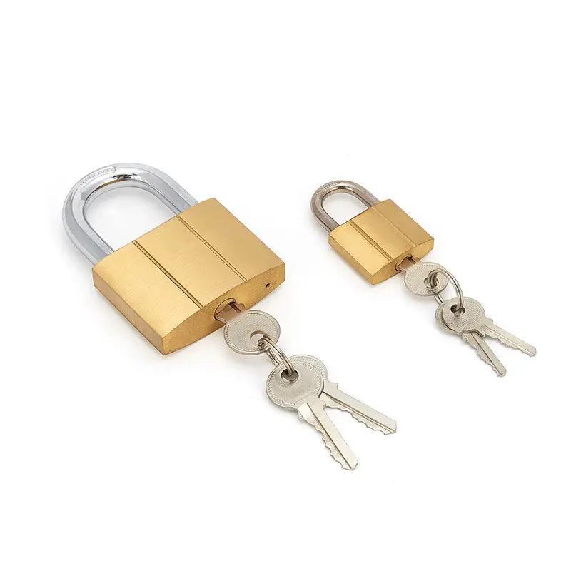 กุญแจสายยูตั้งโต๊ะ,ตัวล็อกไทเทเนียมขนาดเล็กแบบจีนทองเหลืองใช้เพื่อความปลอดภัยขนาด40มม. Cadeado Da Porta