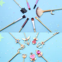 Juego de brochas de maquillaje, Kit de pinceles para maquillaje, base en polvo, colorete, sombra de ojos, labios, combinación, Kit de herramientas, captor de tarjeta Sakura Beauty