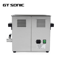GTSONIC CE RoHS Industri 300W 6L 40khz Timer Digital Listrik Baja Tahan Karat SUS304 Plastik Pembersih Ultrasonik Air Panas Baru