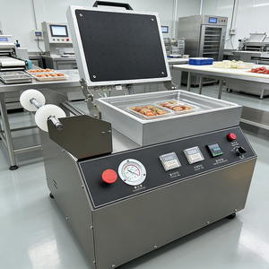 Petite machine <span class=keywords><strong>de</strong></span> mise sous vide <span class=keywords><strong>de</strong></span> table pour l'emballage <span class=keywords><strong>de</strong></span> steaks frais, <span class=keywords><strong>de</strong></span> poisson et <span class=keywords><strong>de</strong></span> produits alimentaires, équipement <span class=keywords><strong>de</strong></span> scellage des emballages. - Product Image 3