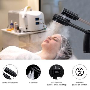 Vaporizador Facial Profesional 3 en 1 de ABS con Doble Pulverización Fría y Caliente, Lámpara LED de Aumento y Función de Hidratación para Uso en Salón - Product Image 5