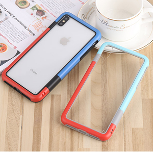 En stock <span class=keywords><strong>anti</strong></span> <span class=keywords><strong>chute</strong></span> double couleur acrylique transparent pour iphone X/XSM/XR - Product Image 6