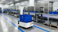 Robot mobile autonome OEM 120 kg avec SLAM visuel pour la logistique intelligente industrielle et hospitalière et la manutention de matériaux