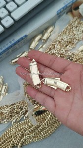 <span class=keywords><strong>2025</strong></span> EE. UU. Tendencia Tobillera Collar 6mm 14K Chapado en oro Cadena cubana Manaco Collar Pulsera Hombres Mujeres Joyería - Product Image 5