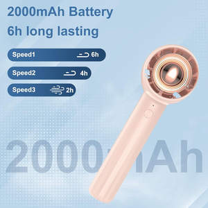 2000mAh Portable <b>Mini</b> USB C Bladeless Electric Cooling Fan Handheld <b>Air</b> <b>Cooler</b> for Household Use in Home Car Wearable Table - Product Image 6