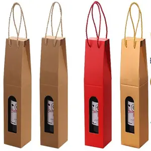 Caja de papel de vino personalizada, embalaje de regalo de vino, cerveza, corrugada, muestra gratis, fabricante 100%