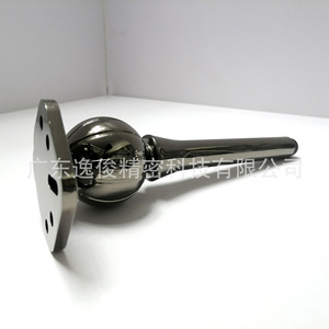Aluminum Alloy Furniture Legs Black Spherical Cabinet Support Non Slip Industrial Design - Product Image 1