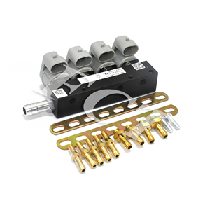 Rail d'injecteurs GPL/GNV IG1 gris pour conversion autogas 4 cylindres, buse d'injection GNV GLP - Product Image 5