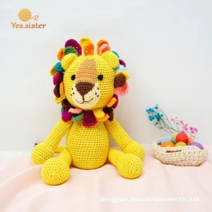Oem & ODM tùy chỉnh Crochet handmade bé Đồ chơi mềm Amigurumi Thú nhồi bông PP bông đầy búp bê - Product Image 6