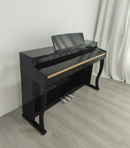 Piano numérique YM-A88 88 touches avec couvercle coulissant et 3 pédales, son stéréo 3D - Product Image 3
