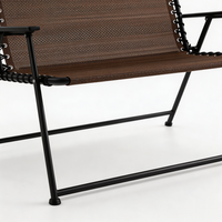 Nouvelle conception moderne, chaise zéro gravité de grande taille pour 2 personnes, double largeur, pliable, respirante, en maille, chaise inclinable d'extérieur pliable