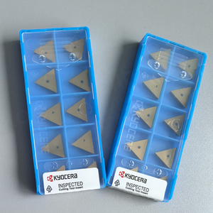 TPGN160304SO0820 A66N Plaquettes en carbure triangulaires OEM Kyocera pour tournage CNC, lame de 12 mm, épaisseur de 2,5 mm, revêtement TPCD PCBN, HRC45 - Product Image 4