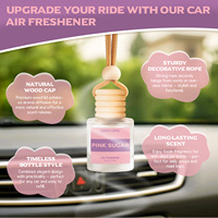 Pengharum Mobil Gantung Aroma Tahan Lama dengan Logo Kustom, Diffuser Minyak Esensial Portabel, Aroma Terapi, Penyegar Udara Mobil