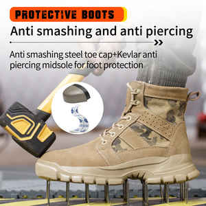 Chaussures de sécurité imperméables, antidérapantes et respirantes pour hommes et femmes, chaussures de protection du travail OEM - Product Image 4