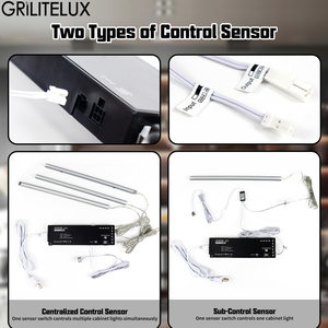 Interruptor Inteligente con Sensor para Puerta de Armario, DC12/24V 5A, Activación por Movimiento PIR, Táctil, para Puerta Simple o Doble, Interruptor con Sensor de Luz para Armario - Product Image 3