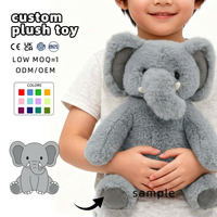 Boneka Hewan Bordir ODM dari Bahan Plush, Isi Kapas PP, Kelinci Bertelinga Panjang, Patch Alfabet yang Dapat Disesuaikan, Hadiah Mainan untuk Anak