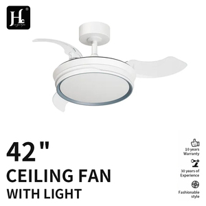 Ventilador de Techo Invisible con Luz LED de 6 Velocidades para Comedor y Dormitorio, Gran Flujo de Aire, Hierro, DC, para el Hogar, con Correa de Velocidad - Product Image 3
