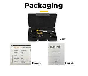 Digital Outside Asimeto <b>Micrometer</b> with Data Hold Max/Min Values Useful for Statistical Process Control (SPC) - Product Image 5
