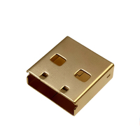 Connecteur USB a Coque en fer métallique Boîtier de connecteur mâle 12-15mm Boîtier de prise USB Récepteur de souris sans fil