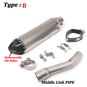 Pot d'échappement GP pour moto, tuyau intermédiaire, connecteur, tube de liaison, échappement à enfiler pour Yamaha FZ1 FZ1N <span class=keywords><strong>FZ1000</strong></span> - Product Image 3