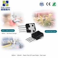 Diode laser rouge SHARP GH16P32B8C 660nm 100mW en plastique plat LCP LD pour l'éclairage médical et la croissance des plantes