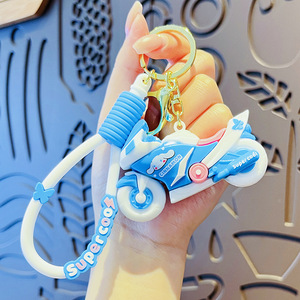 2025 nouveau Silicone dessin animé chat <span class=keywords><strong>porte</strong></span>-<span class=keywords><strong>clés</strong></span> romantique Couple sac pendentif pour voiture moto Cool Feng Shui conception doux cadeau - Product Image 4