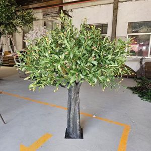 <span class=keywords><strong>Arbre</strong></span> artificiel réaliste en plastique écologique, grand, avec fleurs de cerisier et glycine, pour centre de table, mariage, anniversaire, vert - Product Image 2