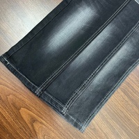 Lizhi XH6012W Garçons Filles Noir 2% Élasthanne 59% Coton/39% Polyester/2% Spandex Tissé Teint Fil à Fils Résistant à l'Abrasion Slub Cross
