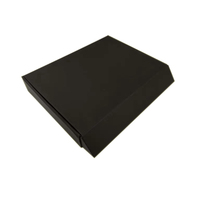 Boîte postale ondulée noire mate en carton imprimé personnalisé