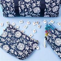 Sac de rangement pour tuiles de Mahjong, style chinois, 3 pièces, accessoires de Mahjong américain, ensemble de sacs de voyage