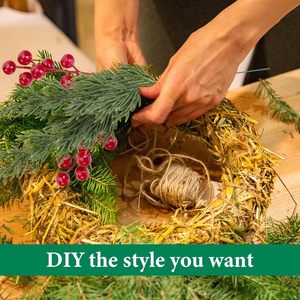 Artificial Christmas Pine Cypress Branches With <b>Red</b> Berries Bouquet Decorative Plant For Home Holiday Decoration 10cm-30cm - Product Image 2