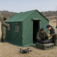 Tente de camping en toile robuste imperméable 2x3m à ouverture rapide automatique, grande tente de safari pour événements extérieurs, galvanisée