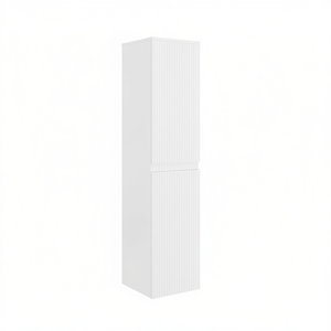 Meuble-lavabo suspendu Mod Trio Cannetted H 130 cm blanc mat, largeur 36 cm, longueur 34 cm - Product Image 3