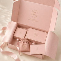 Boîte d'emballage pour bijoux en papier recyclable, boîte cadeau personnalisée avec logo pour la vente au détail et l'affichage, boîte cadeau rigide en papier pour bijoux