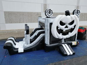 Maison gonflable de rebond de thème de citrouille d'halloween de <span class=keywords><strong>prix</strong></span> usine avec le château plein d'entrain de glissière pour <span class=keywords><strong>des</strong></span> célébrations de vacances - Product Image 3