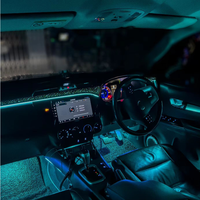 Éclairage d'ambiance haut de gamme pour Toyota Hilux 2016-2025 (conduite à gauche et à droite) - Lumières intérieures LED synchronisées à la musique, contrôle via application Bluetooth