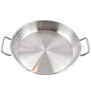 <strong>36</strong>/40/60cm Stainless Steel Spanish <strong>Paella</strong> <strong>Pan</strong> Frying <strong>Pan</strong> with Double Handle Sandwich Bottom - Product Image 5