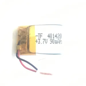 3.7V 90mAh 401420 Lithium Polymer LiPo Rechargeable Battery For Mp3 PAD DVD E-book